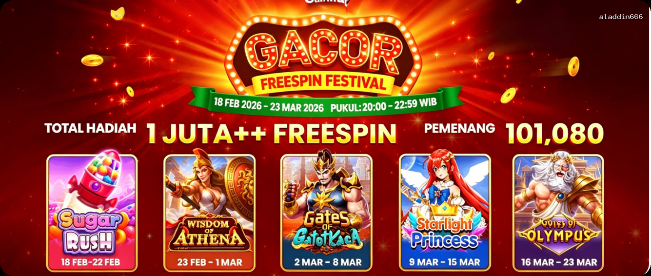 Login aladdin666 Sekarang Bonus Melimpah